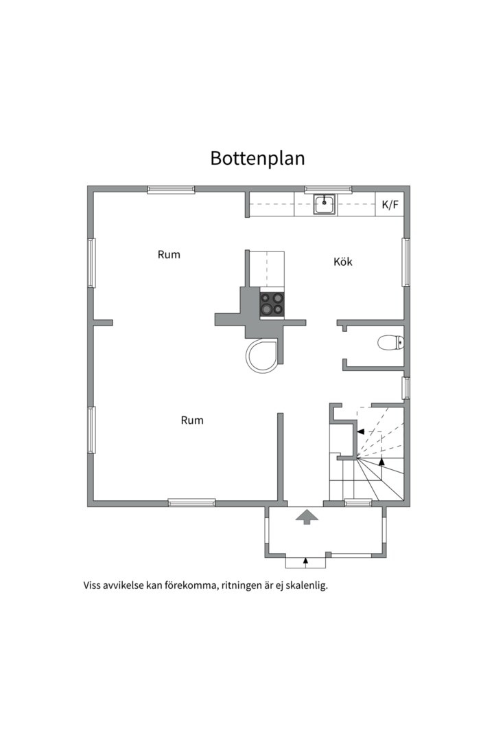 Planlösning från Högbergsgatan 5 & 5A, Till salu i Ormberget, Västerås