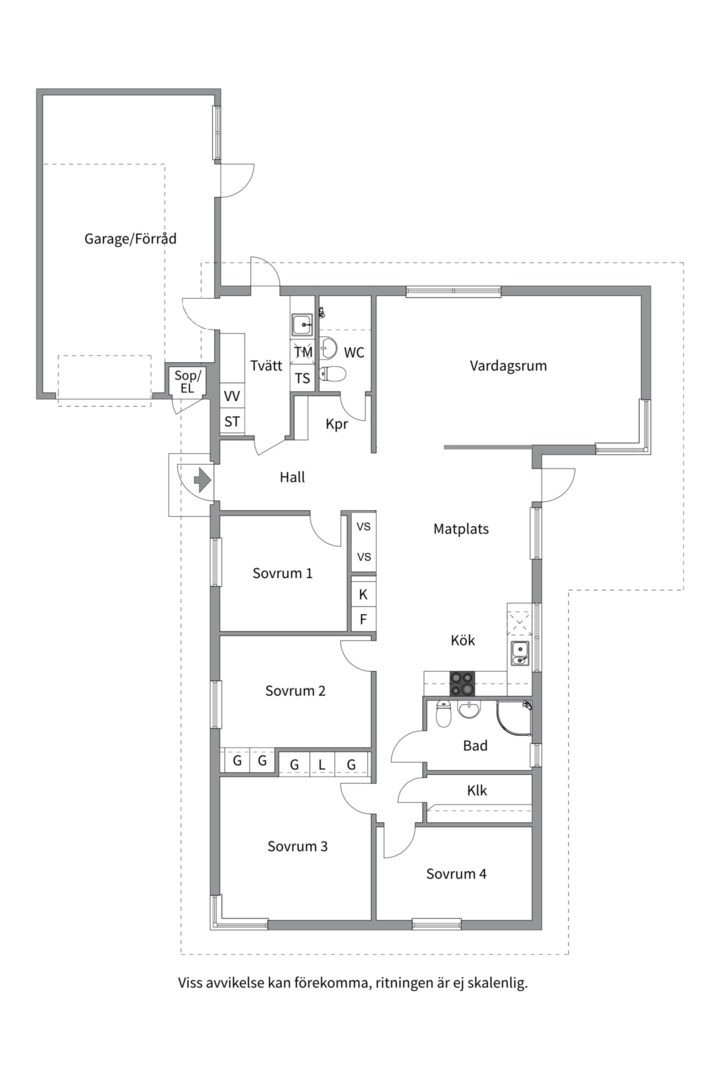 Planlösning från Härjedalsvägen 17, Såld i Önsta Gryta, Västerås
