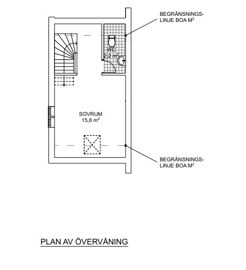 Planlösning från Svärtgärdsvägen 25, Såld i Fagerholm, Värmdö