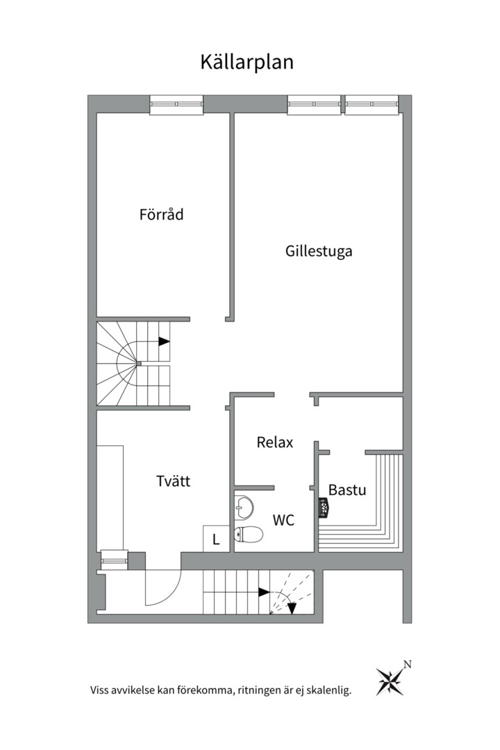 Planlösning från Köpmangatan 6 B, Till salu i Luthagen, Uppsala