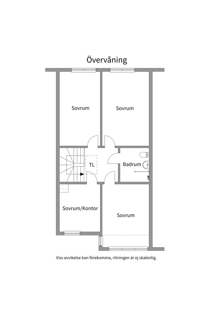 Planlösning från Norrholmsvägen 94, Såld i Östra Orminge, Nacka