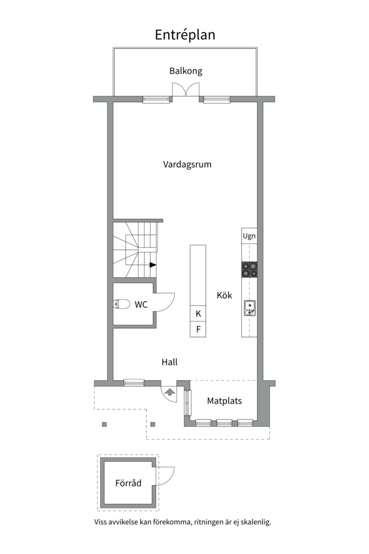 Planlösning från Norrholmsvägen 94, Såld i Östra Orminge, Nacka