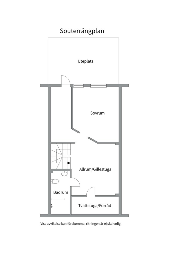 Planlösning från Norrholmsvägen 94, Såld i Östra Orminge, Nacka