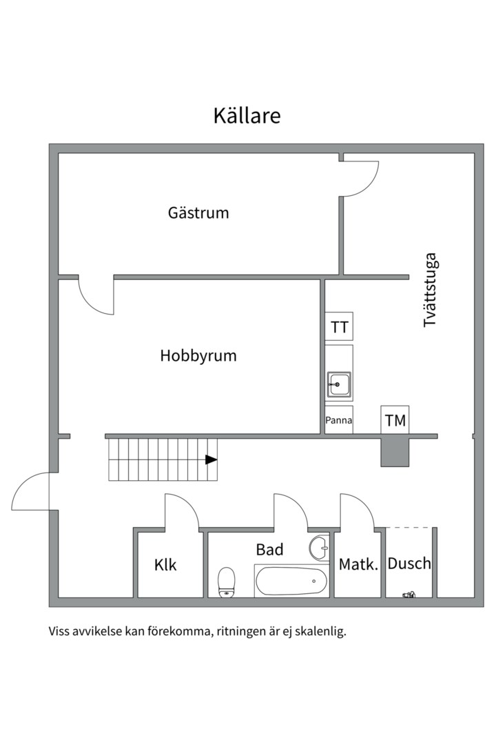 Planlösning från Falkvägen 2, Såld i Vega, Västerås