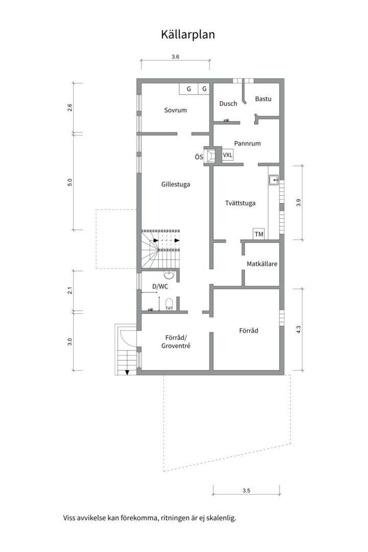 Planlösning från Holmvägen 25B, Såld i Sunnersta, Uppsala