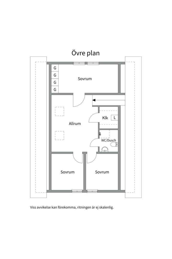 Planlösning från Nöthårsvägen 2, Såld i Nåntuna, Uppsala