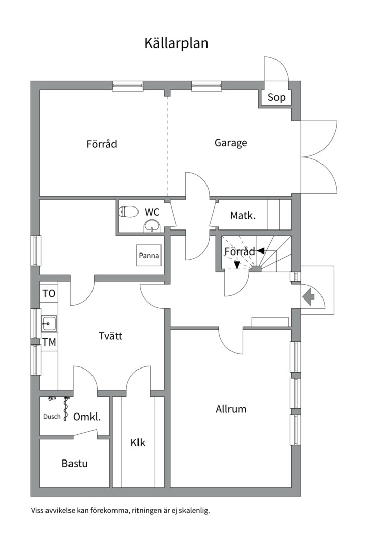 Planlösning från Täppvägen 10, Såld i Norra Lännersta, Nacka
