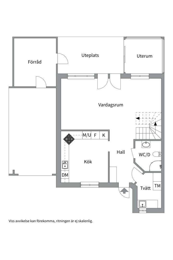 Planlösning från Klarbärsgatan 33, Snart till salu i Slavsta, Uppsala