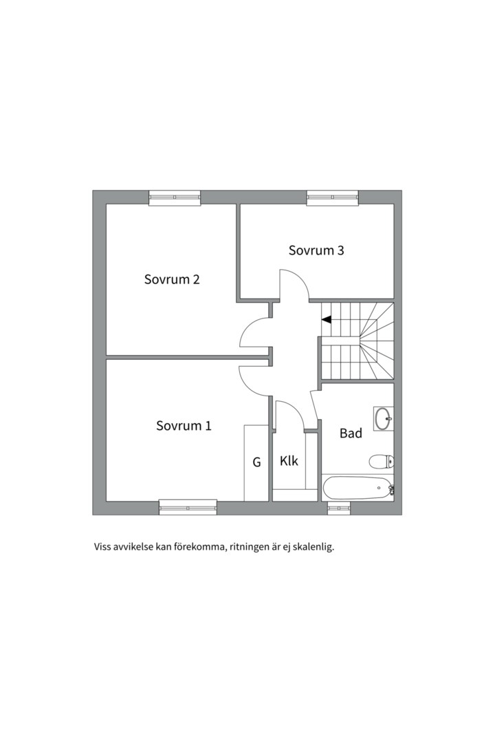 Planlösning från Klarbärsgatan 33, Snart till salu i Slavsta, Uppsala
