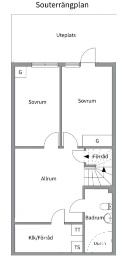Planlösning från Storholmsvägen 178, Till salu i Östra Orminge, Nacka