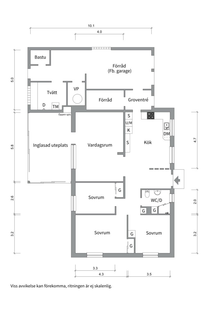Planlösning från Flygargatan 26, Såld i Bärby Hage, Uppsala