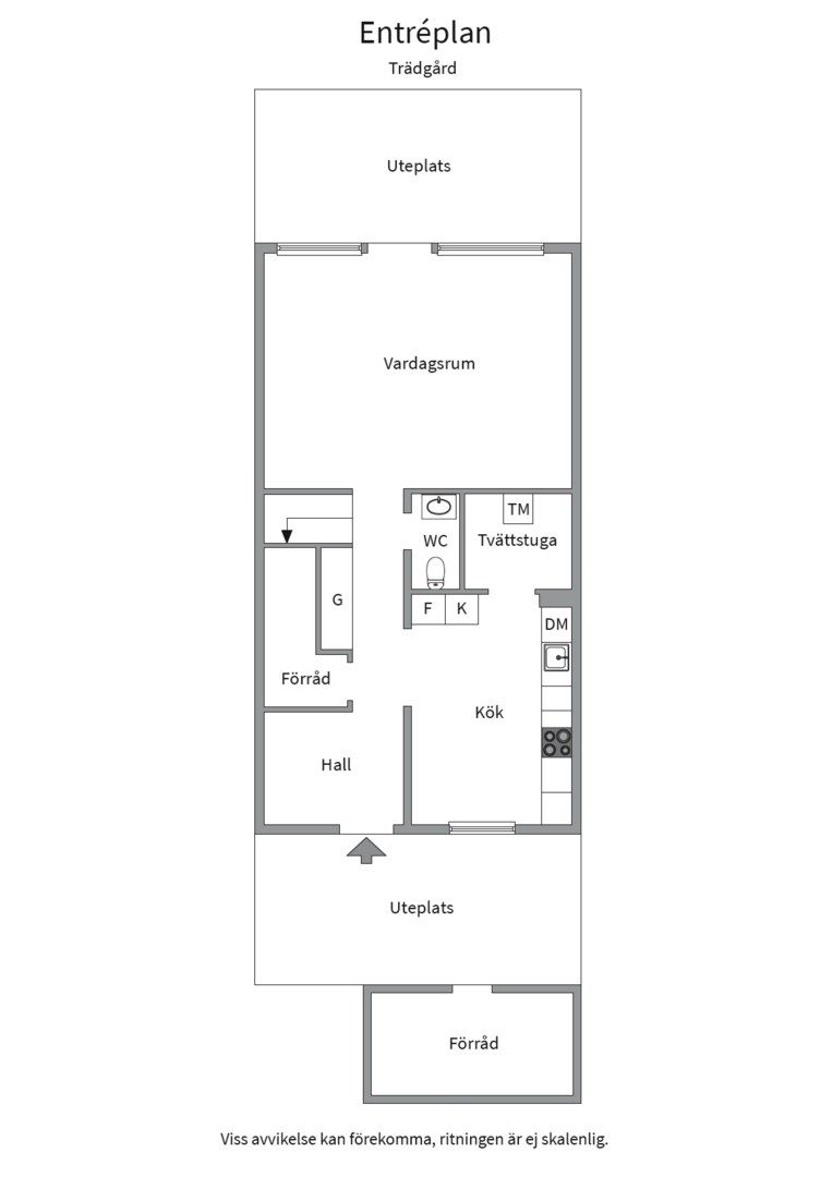 Planlösning från Ryavägen 26, Såld i Sollentuna - Töjnan, Sollentuna