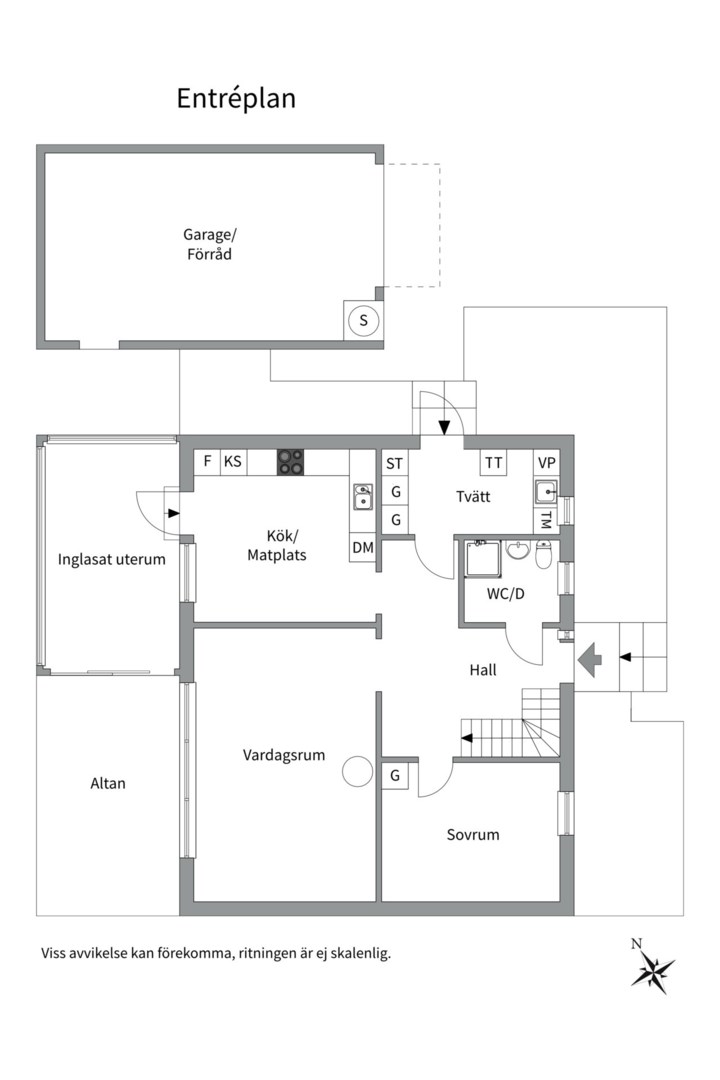 Planlösning från Lagundavägen 24, Kommande i Örsundsbro, Enköping