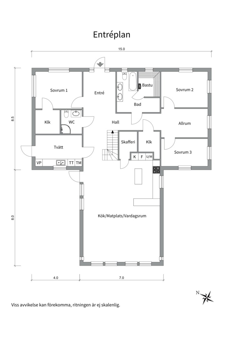 Planlösning från Gamla Uppsala 352, Såld i Gamla Uppsala, Uppsala