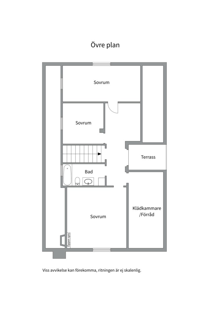 Planlösning från Patrons väg 21, Till salu i Saltsjö-Duvnäs, Nacka
