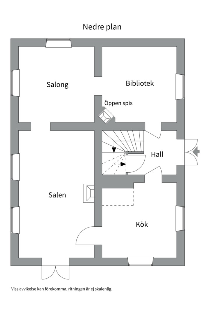Planlösning från Duvnäs Udde 15, Till salu i Saltsjö-Duvnäs, Nacka