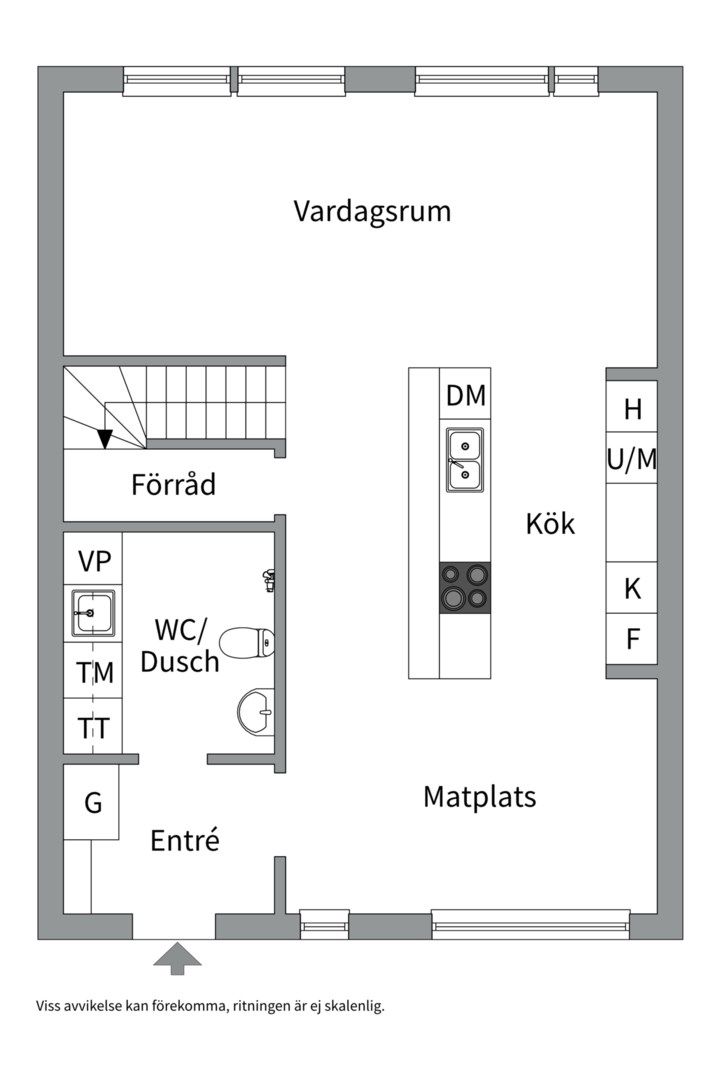 Planlösning från Kils gårdsväg 1D, Såld i Insjön, Nacka