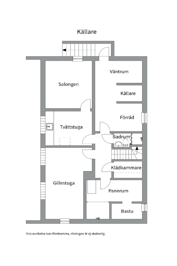 Planlösning från Roskarlsvägen 1, Såld i Sunnersta, Uppsala