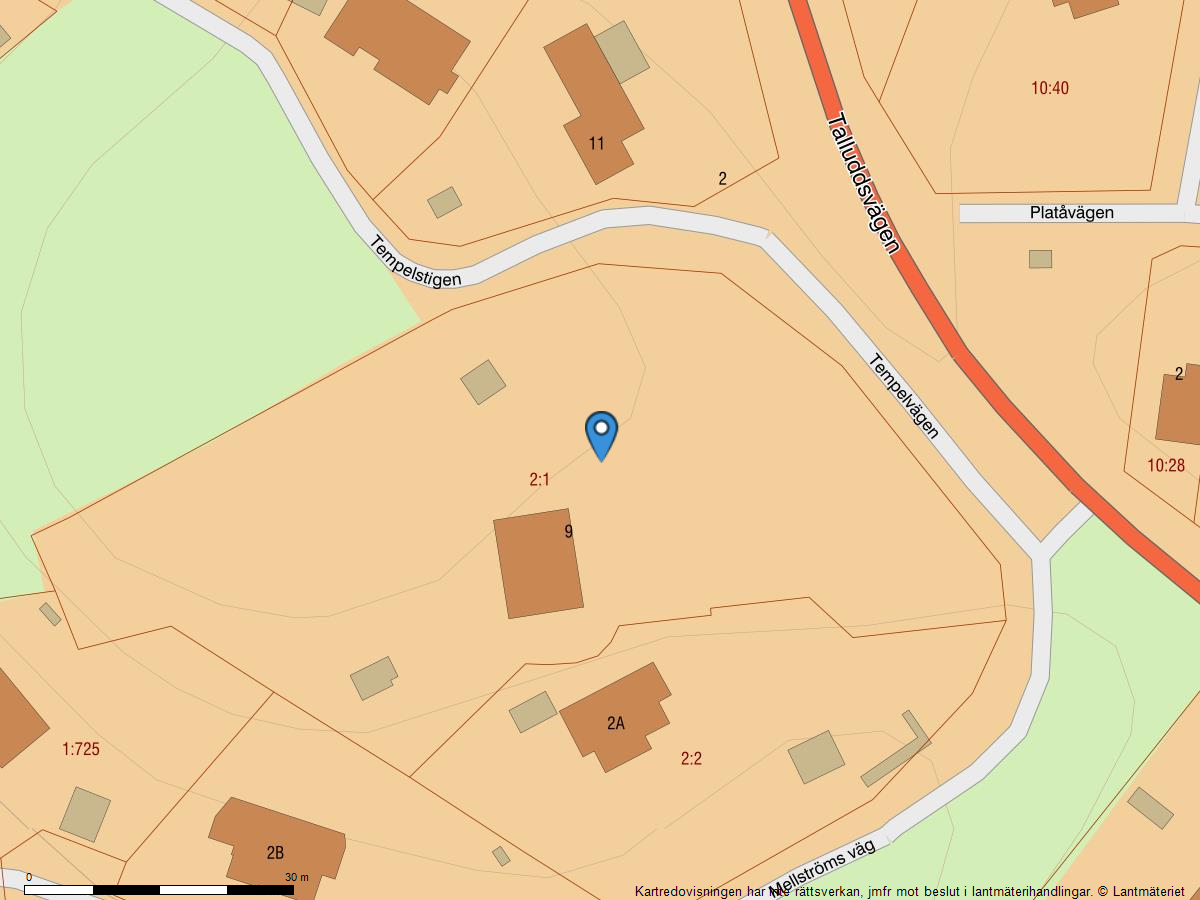 Bostadsbild från Talluddsvägen 9, Såld i Lilla Björknäs, Nacka