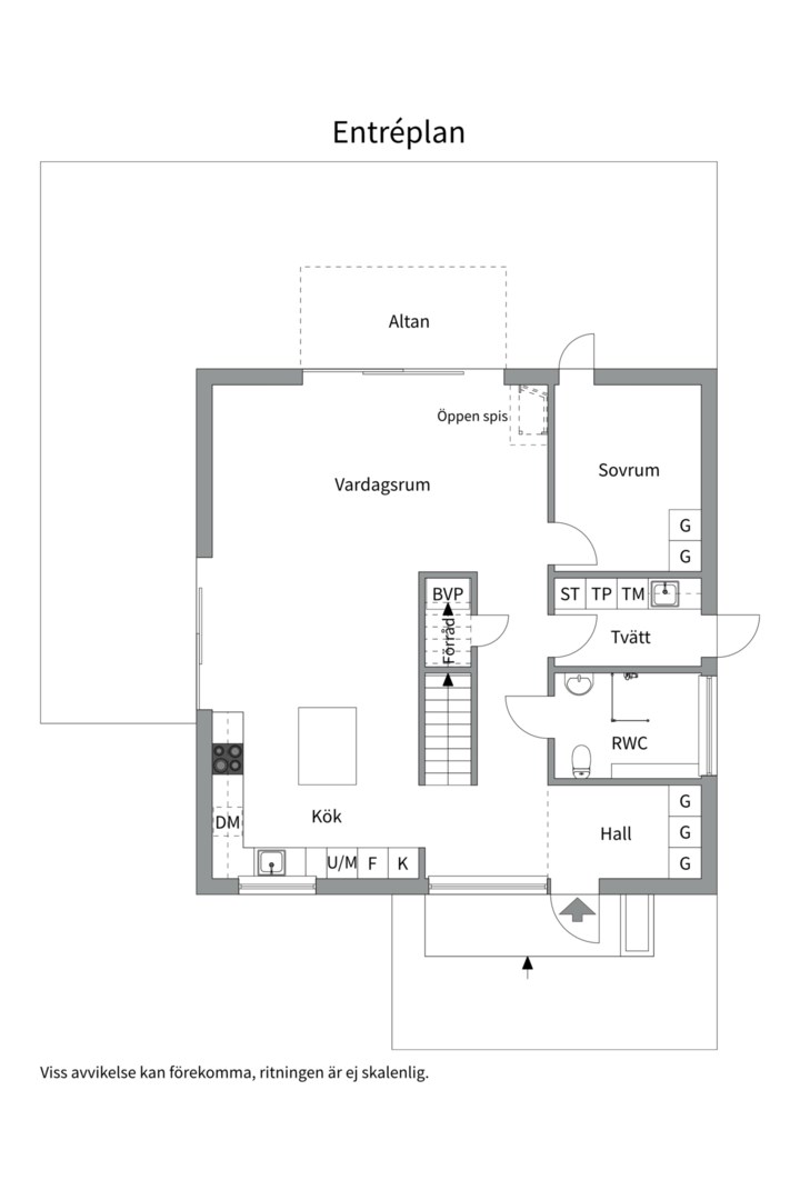 Planlösning från Ekdungevägen 33, Såld i Skuru, Nacka