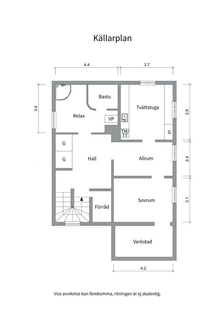 Planlösning från Anundsgatan 17, Kommande i Svartbäcken, Uppsala
