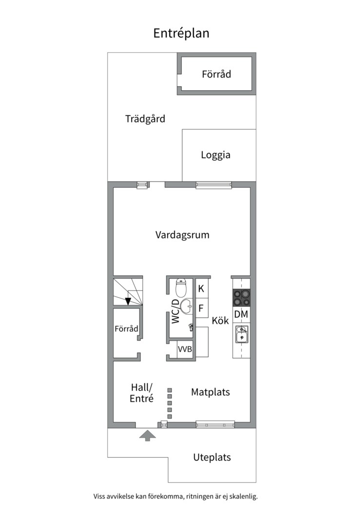 Planlösning från Notgatan 4, Kommande i Fiskarhöjden - Saltsjöbaden, Nacka