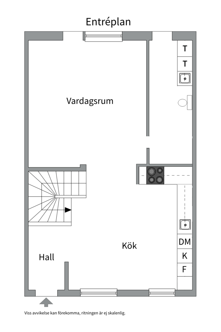 Planlösning från Lövstagatan 35, Såld i Malmaberg, Västerås