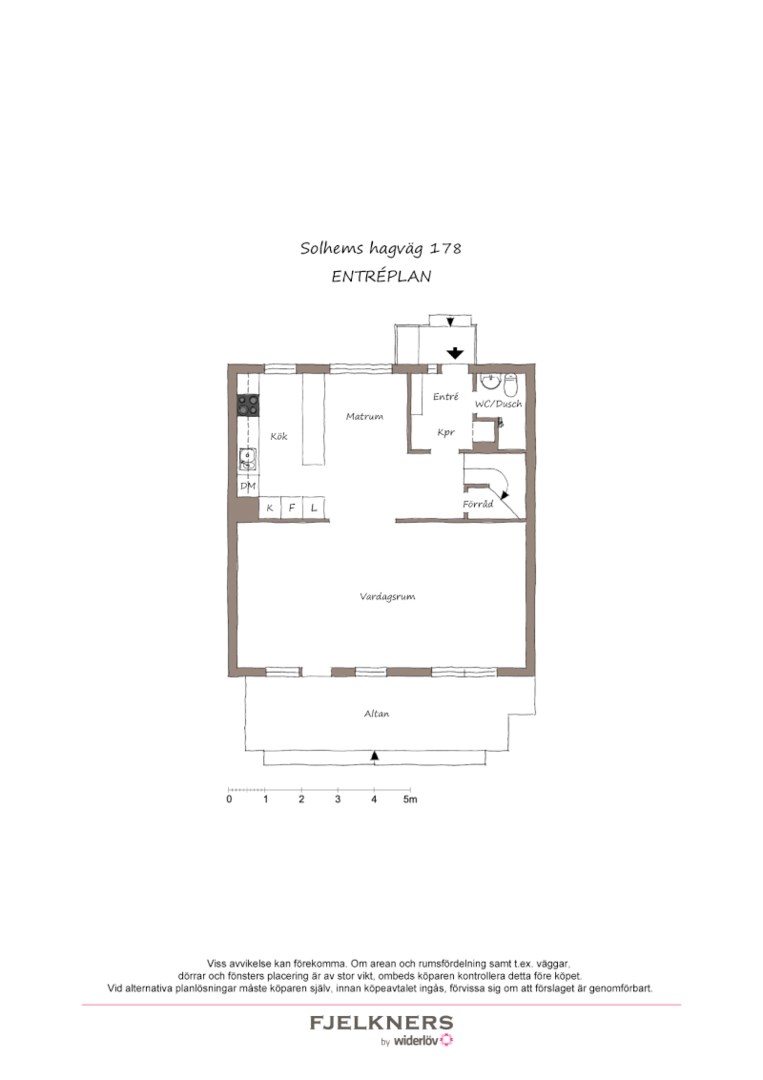 Planlösning från Solhems hagväg 178, Kommande i Spånga - Solhem, Stockholm