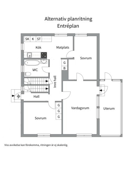 Planlösning från Renvägen 26, Såld i Lugnet, Värmdö