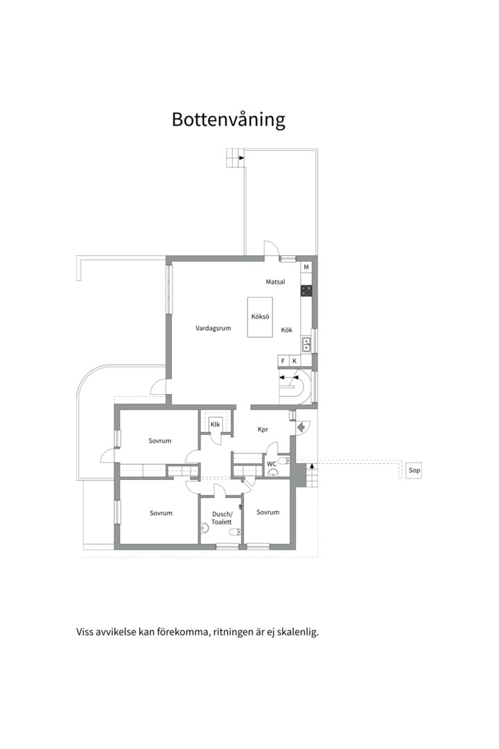 Planlösning från Ejdervägen 12, Såld i Saltsjö-Duvnäs, Nacka