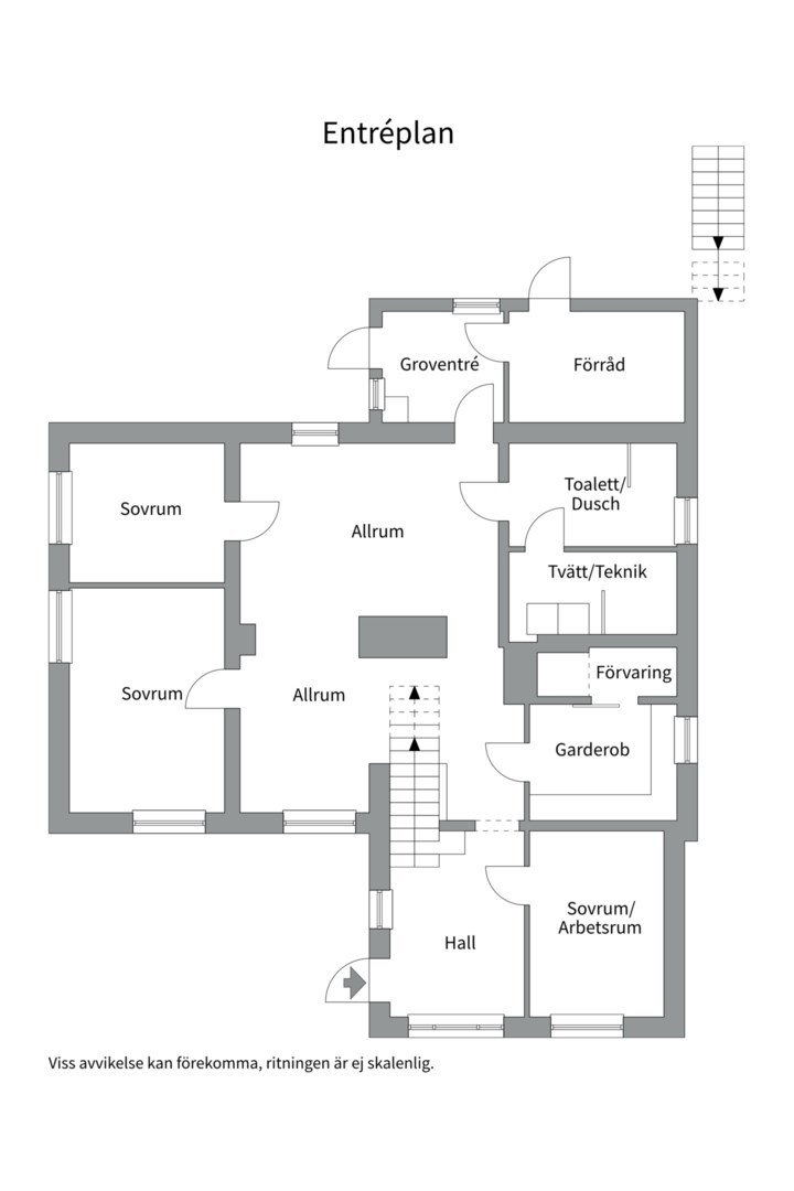 Planlösning från Vargvägen 18, Till salu i Saltsjö-Duvnäs, Nacka