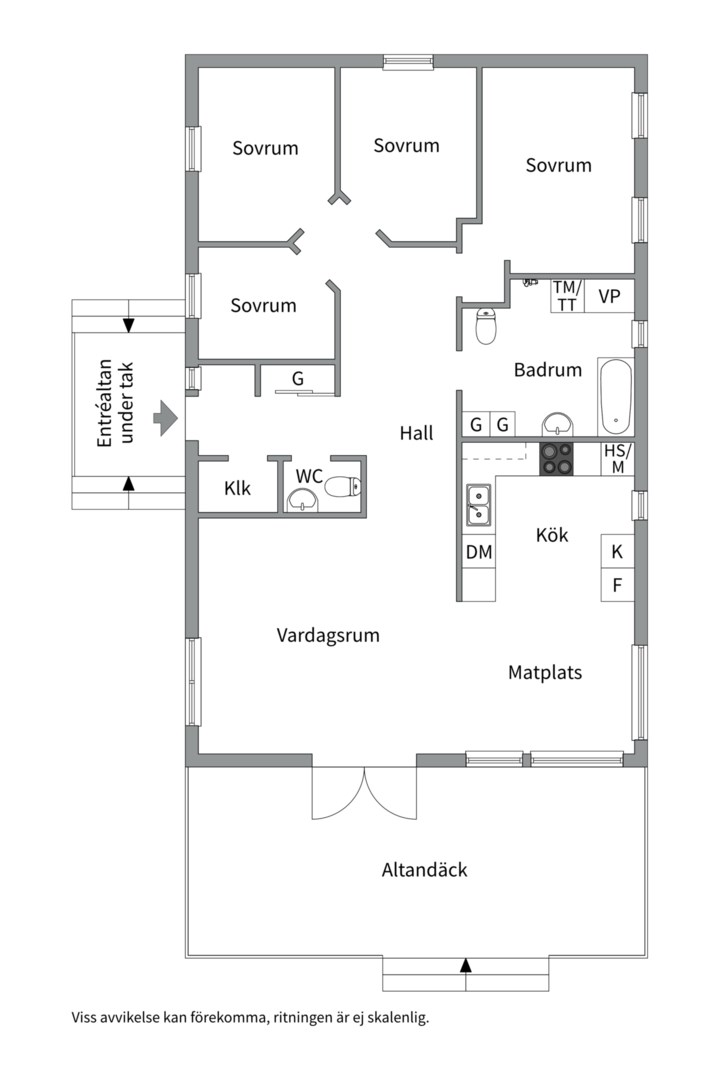 Planlösning från Andershov 46, Såld i Västeråker, Uppsala