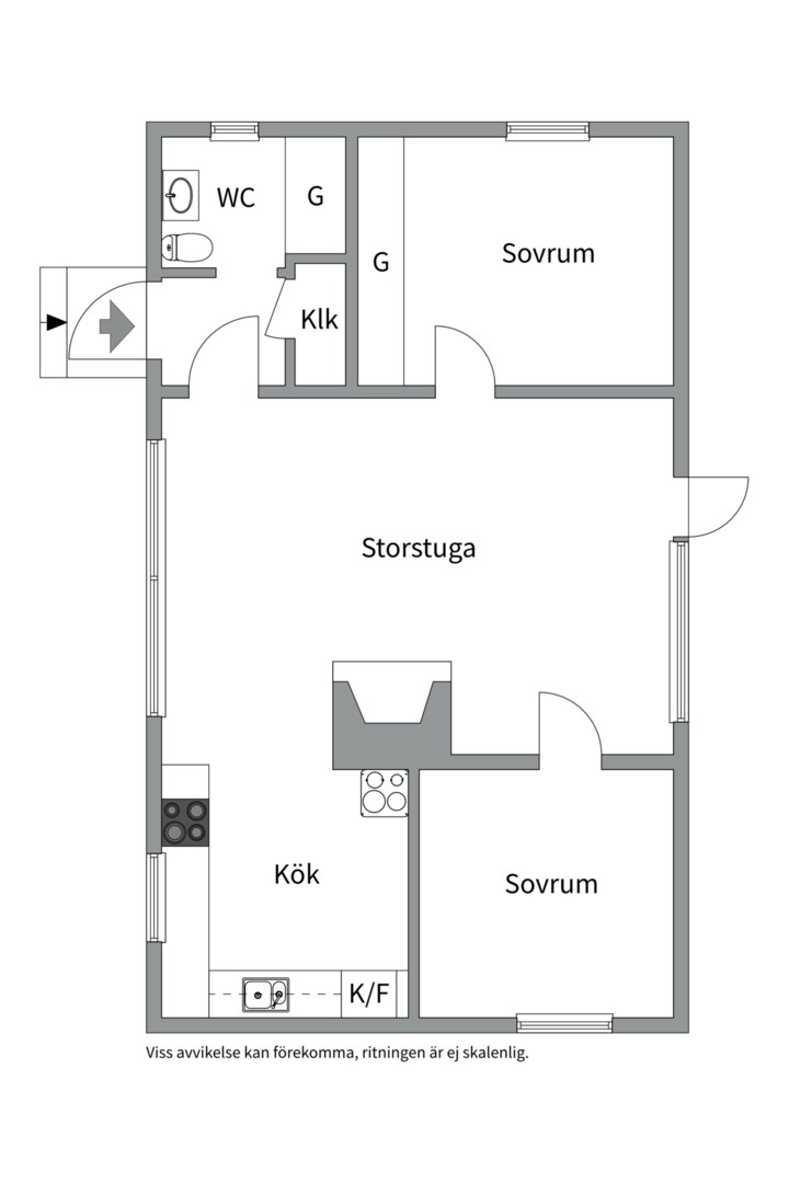 Planlösning från Björkhagen 103, Till salu i , Östhammar