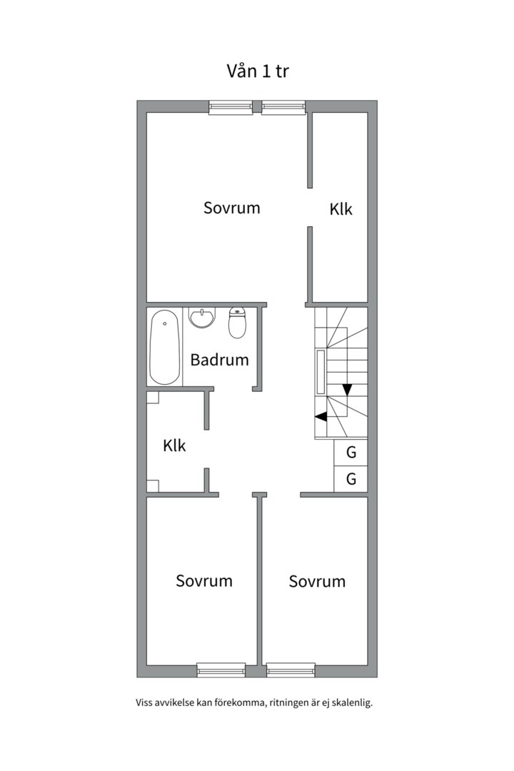 Planlösning från Börjegatan 41D, Kommande i Luthagen, Uppsala