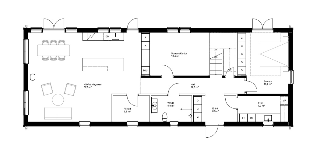Planlösning från Näs-Söderby 114, Till salu i Uppsala Näs, Uppsala