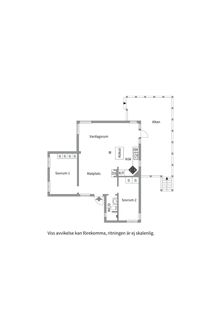 Planlösning från Rosenvägen 10, Kommande i Vindö - Överby, Värmdö