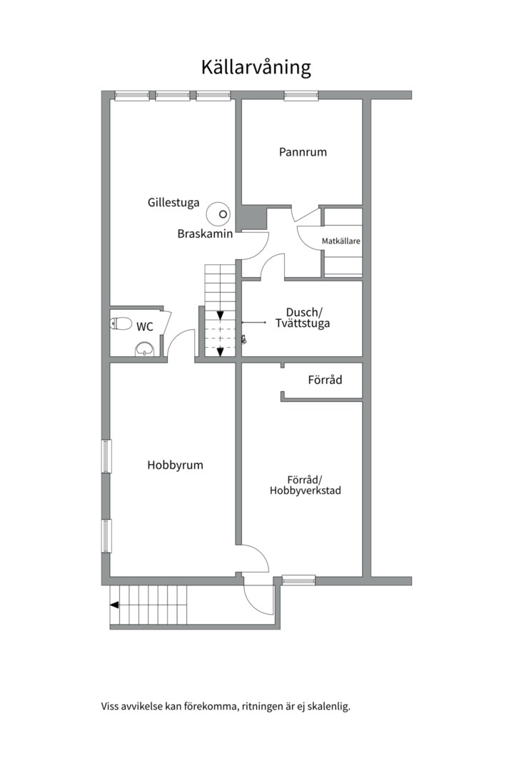 Planlösning från Enbärsgränd 6, Såld i Björklinge, Uppsala
