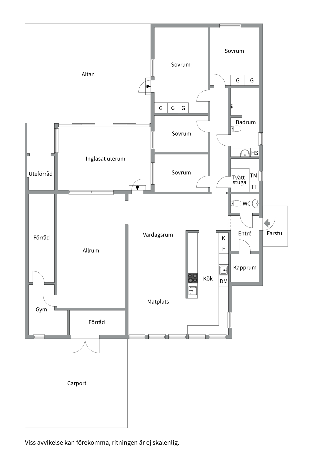 Bostadsbild från Svedbovägen 56, Kommande i Vänge, Uppsala