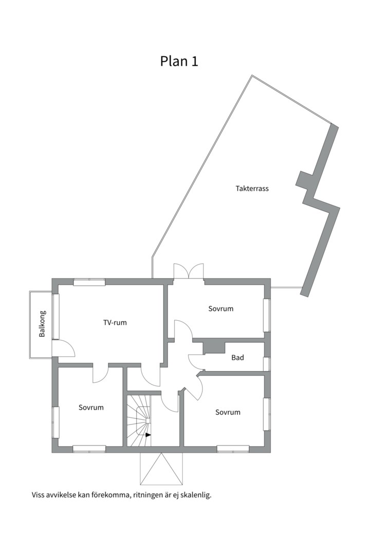 Planlösning från Duvnäsvägen 22, Såld i Saltsjö-Duvnäs, Nacka