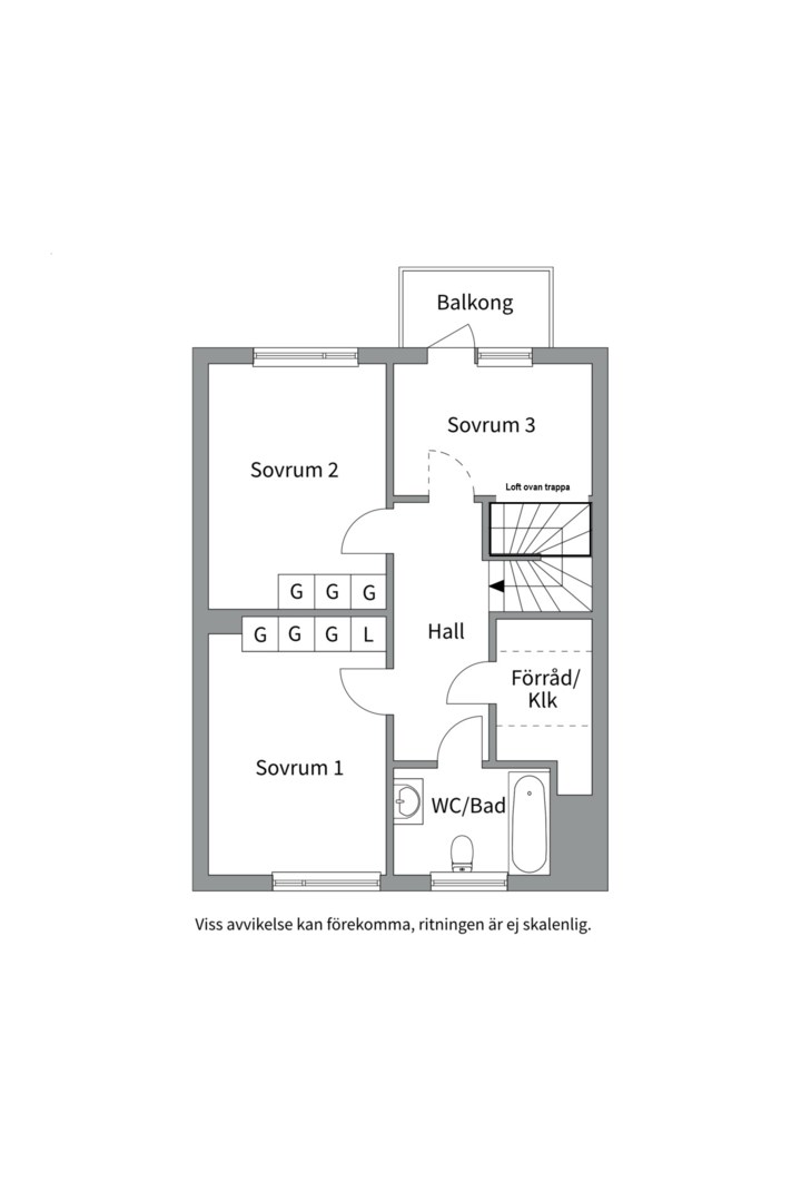 Planlösning från Arkeologvägen 34B, Såld i Gamla Uppsala, Uppsala
