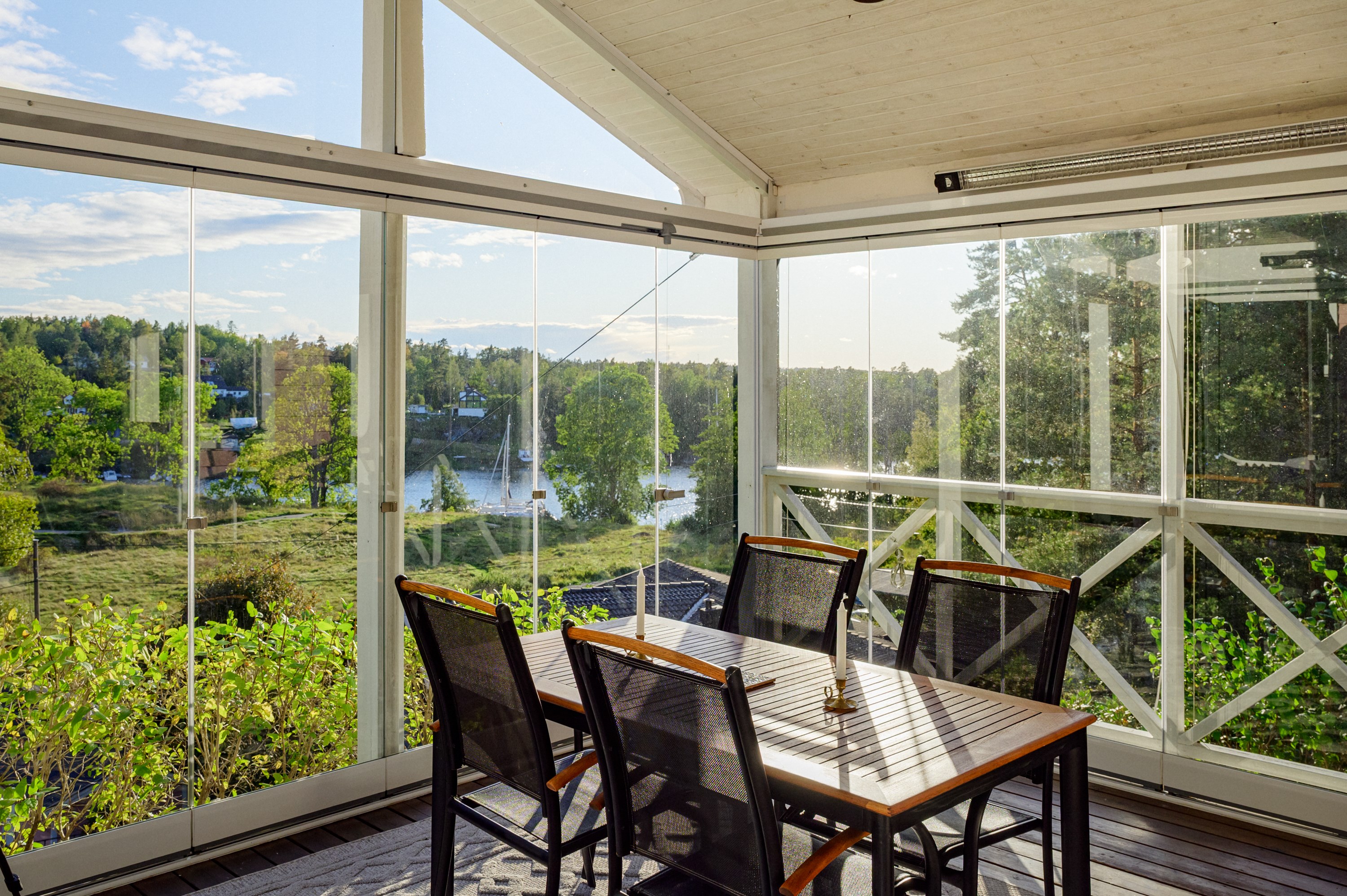 Hänförande utsikt även från uterummet.