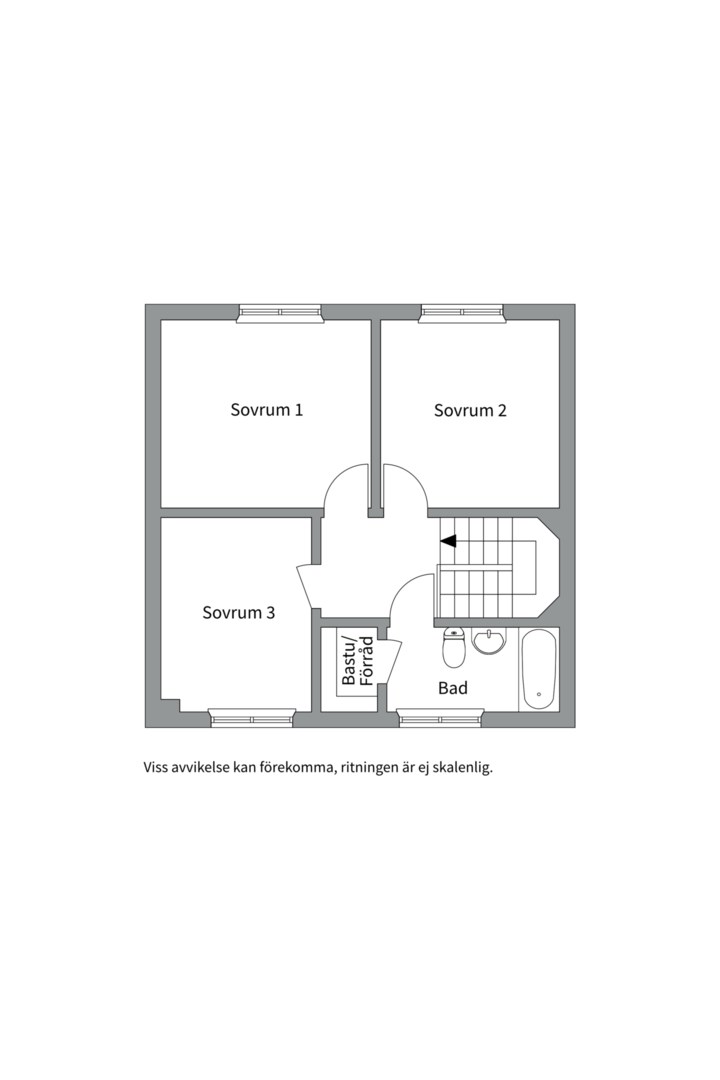 Planlösning från Talgoxevägen 14, Såld i Ösbydalen, Värmdö