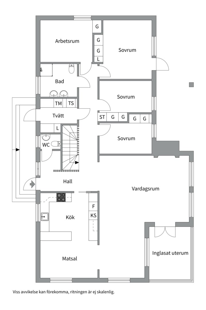 Planlösning från Ringvägen 56B, Till salu i Saltsjöbaden, Nacka