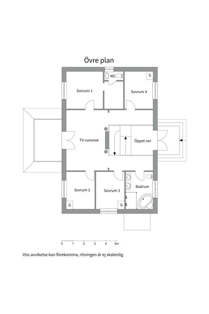 Planlösning från Tuskö 131, Till salu i Tuskö, Östhammar