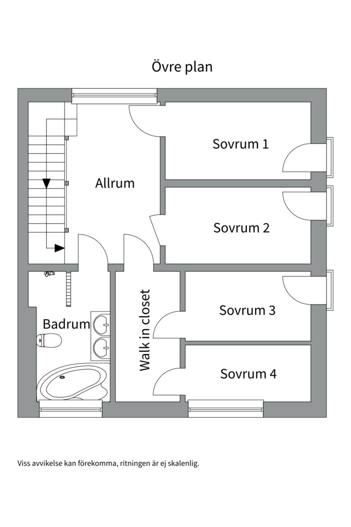 Planlösning från Marinstadsvägen 21B, Till salu i Marinstaden, Nacka