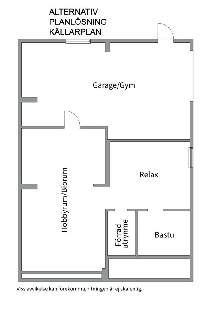 Planlösning från Boovägen 62, Till salu i Norra Lännersta, Nacka