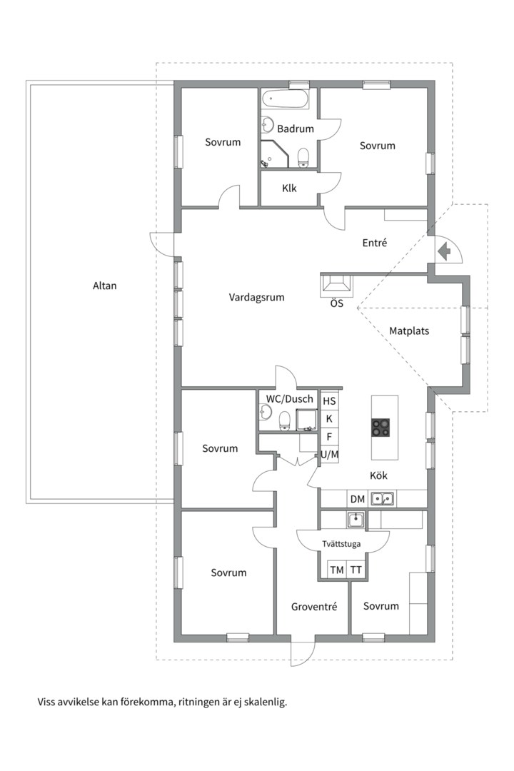Planlösning från Huldrevägen 19, Kommande i Hasseludden, Nacka