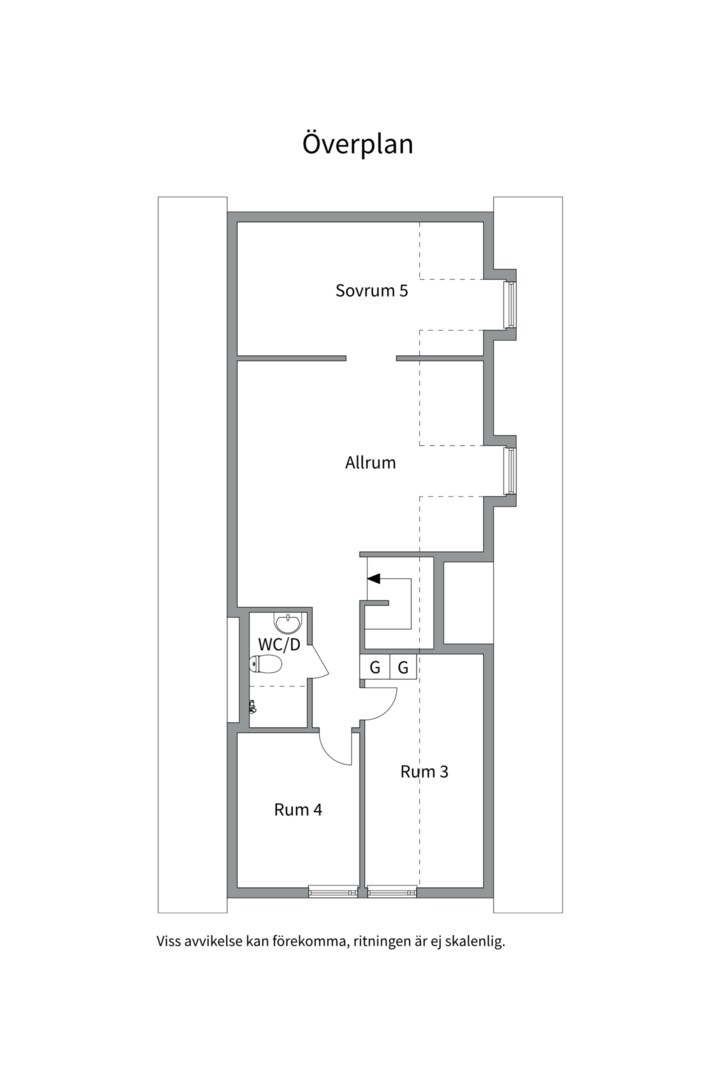 Planlösning från Gryningsvägen 49, Såld i Storvreta, Uppsala