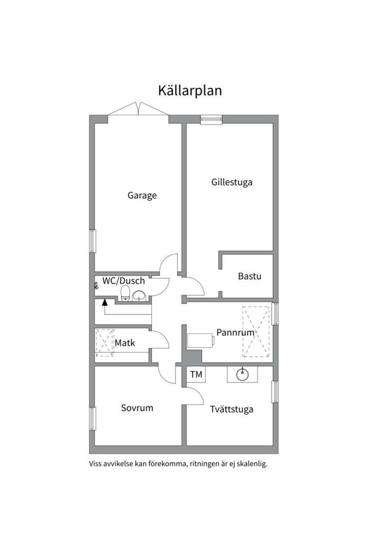 Planlösning från Ramstalundsvägen 8, Såld i Ramstalund, Uppsala
