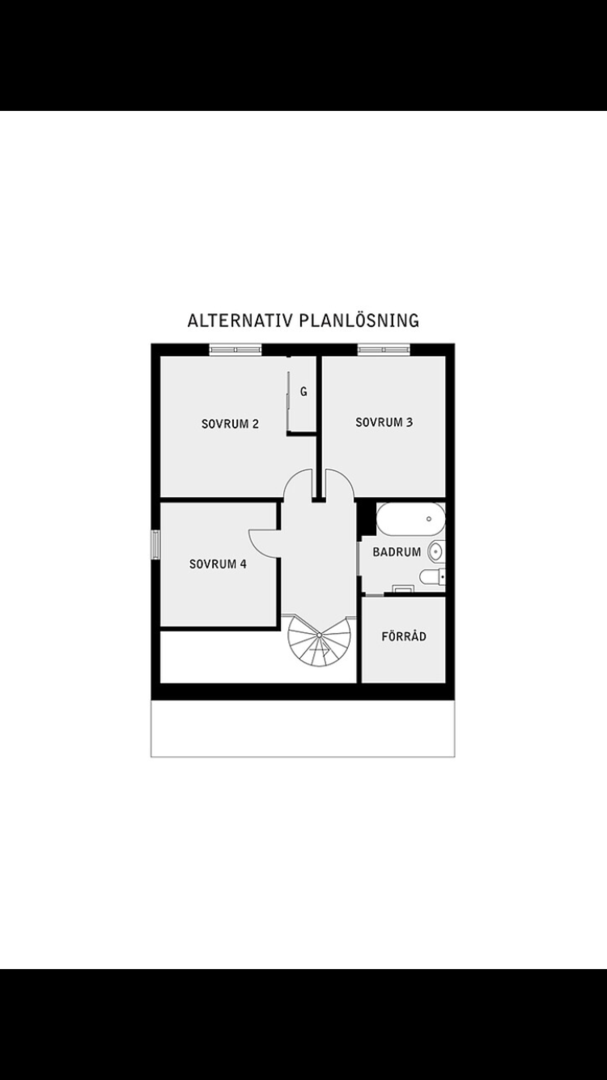 Planlösning från Manhemsvägen 20, Såld i Skuru, Nacka